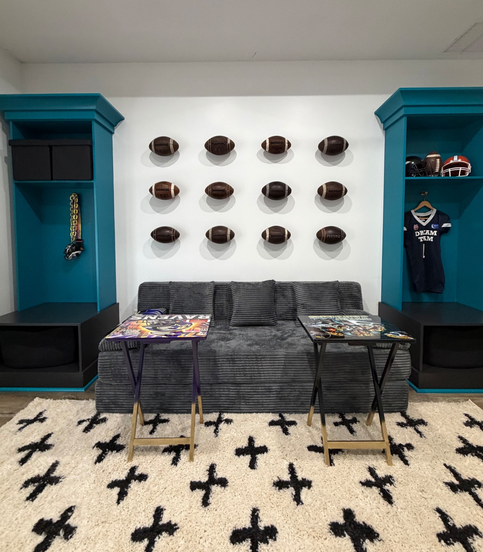 #ad Football themed playroom transformation is finally done 🙌
What we added:
• cozy sofa for movie nights
• toy storage that actually hides the mess
• kid-friendly pieces that still feel pulled together
Everything I used from @Wayfair  is linked here.
#Wayfair #WayfairPartner



#LTKHome