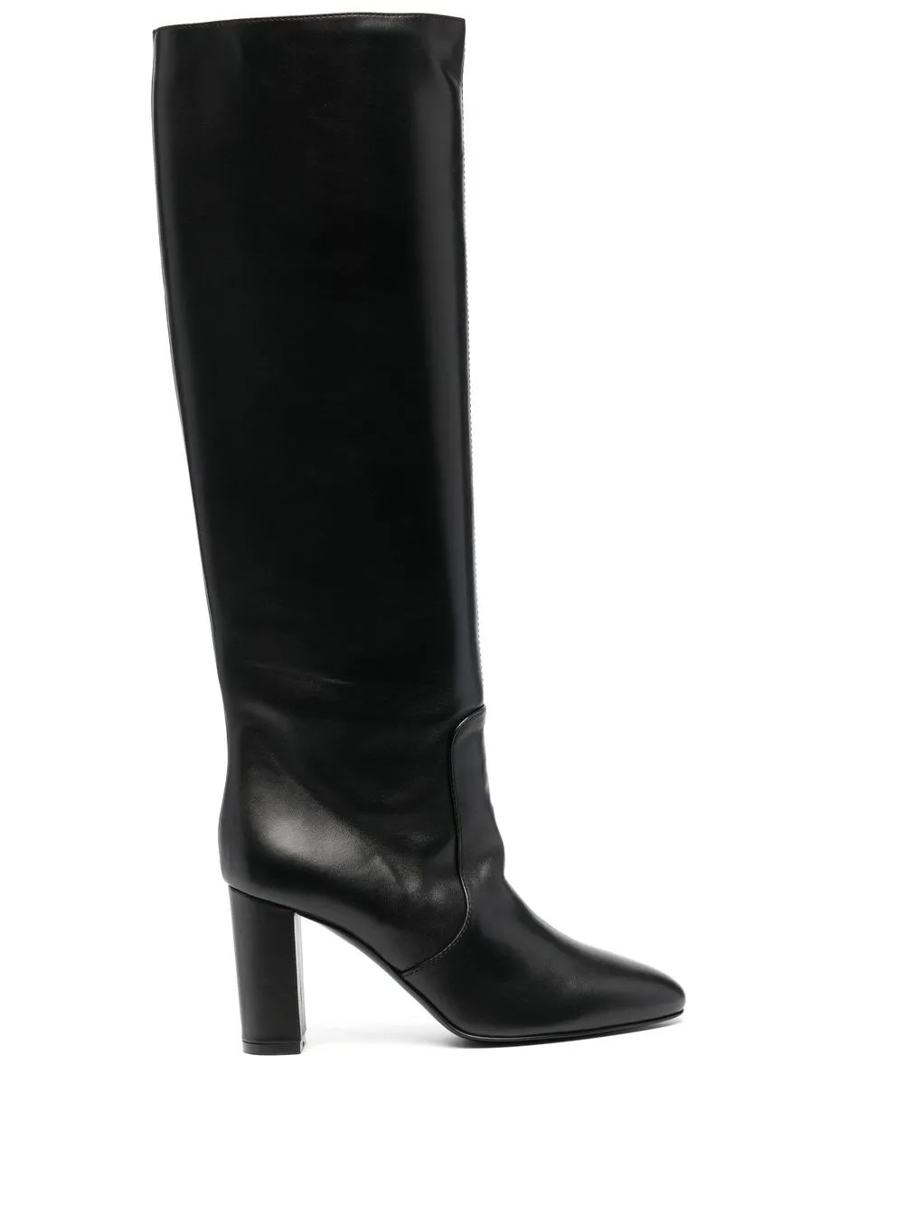 Via Roma 15 Calf Leather over-knee Boots - Farfetch | Farfetch Global