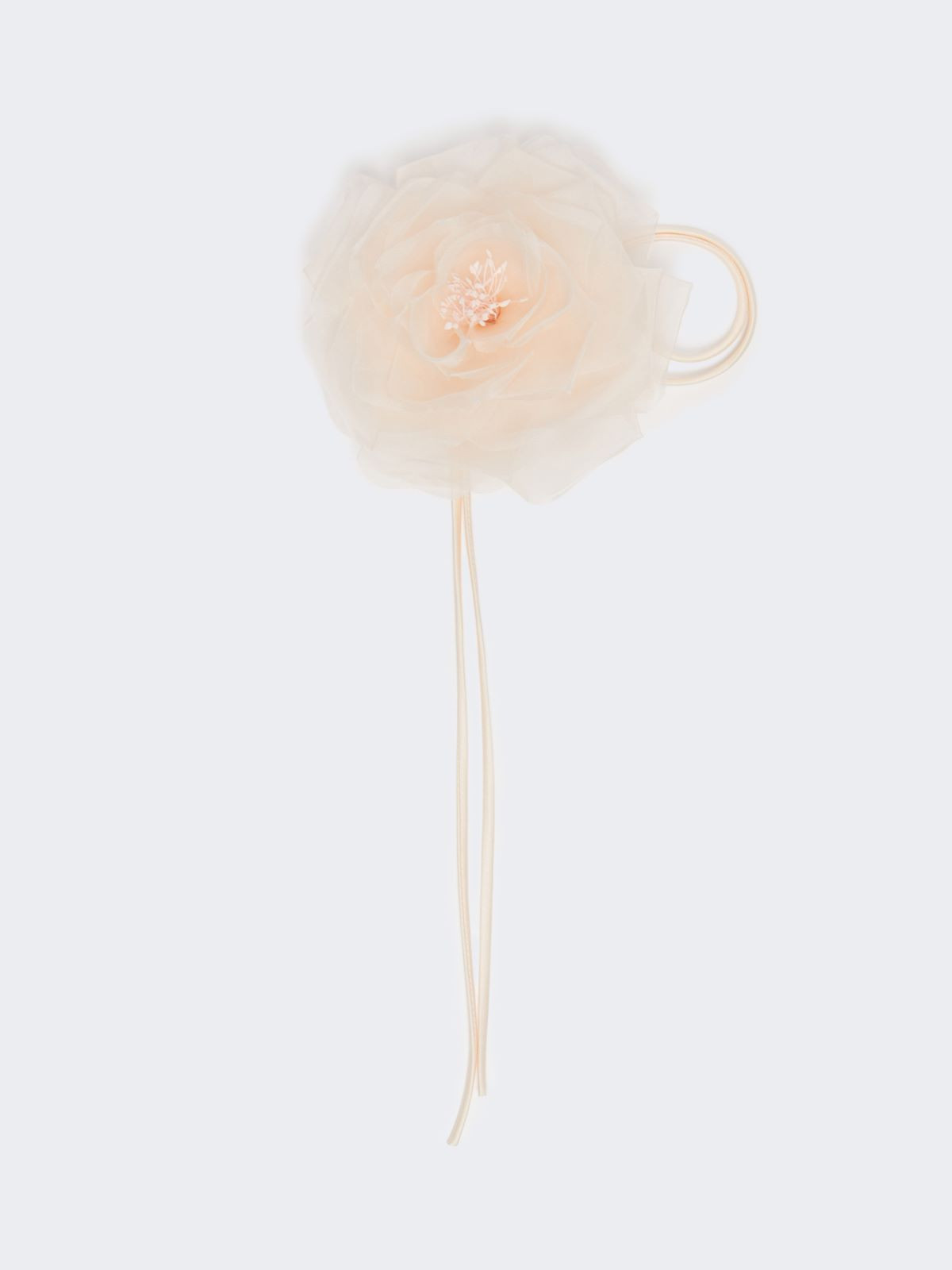 Max Mara Woman - Silk chiffon flower brooch - Pink | MaxMara