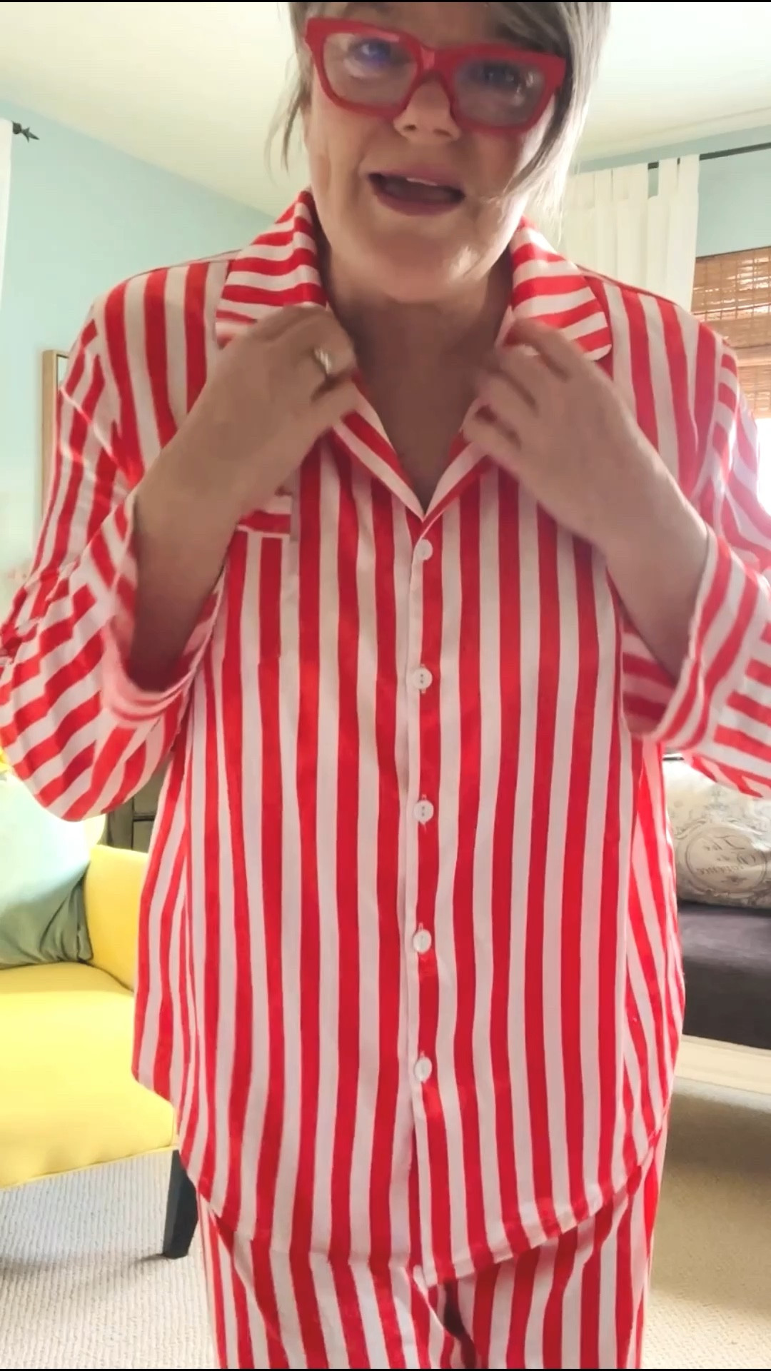 These red and white striped silky pajamas are the cutest for Christmas morning! ❤️🎄
They’re soft, comfy, and so festive — the kind of PJs that make opening gifts, sipping cocoa, and taking family photos feel extra special. I love how cheerful and classic they look… total holiday vibes!

I’ve linked them in my LTK so you can snag a pair and be Christmas-morning ready. Tap to shop! 🎁✨

#ltkfashion #ltkholiday #christmaspajamas #womenover50style #holidaystyle #festivepjs

#LTKHoliday #LTKMidsize #LTKGiftGuide