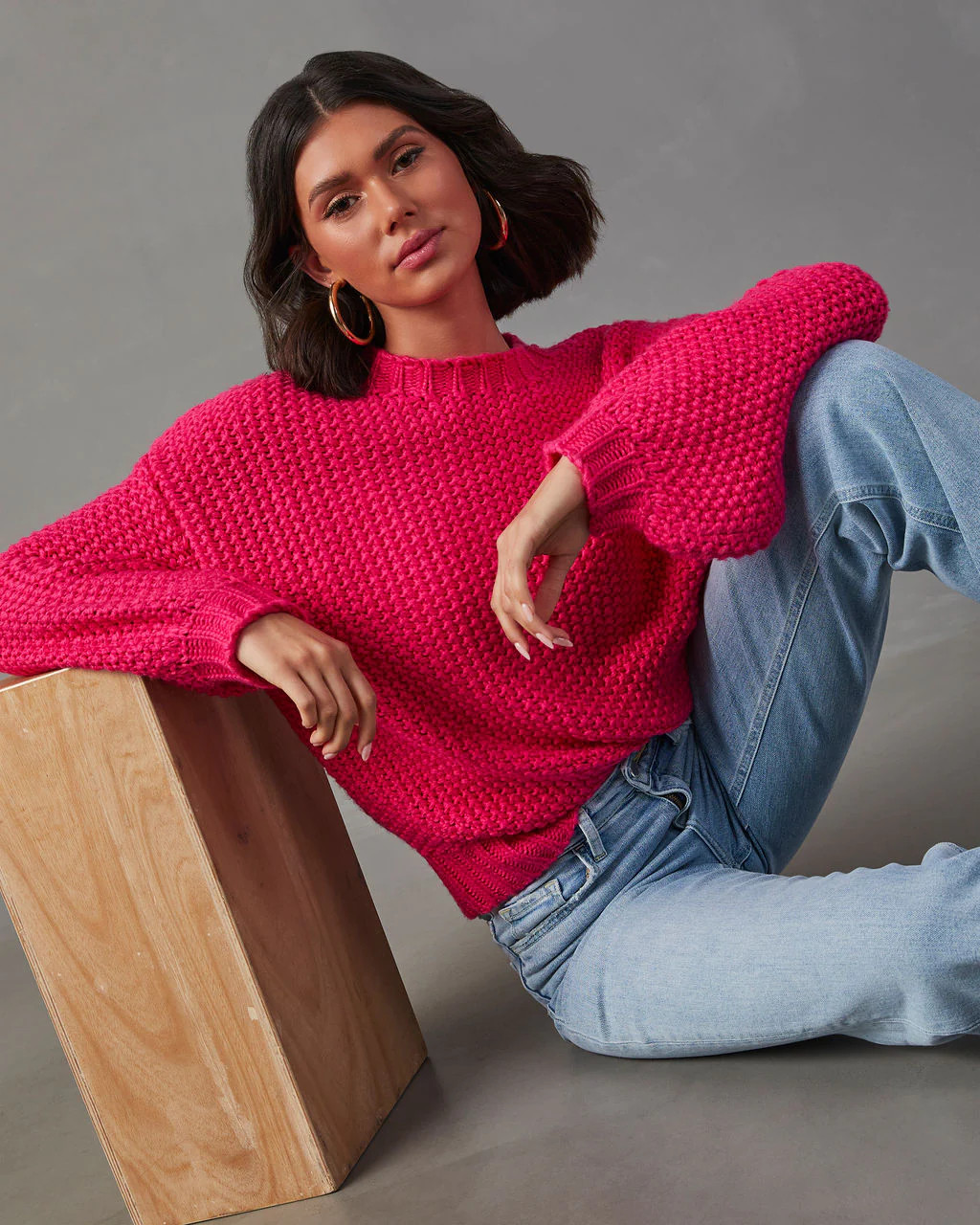 Rosalia Oversized Knit Pullover Sweater | VICI