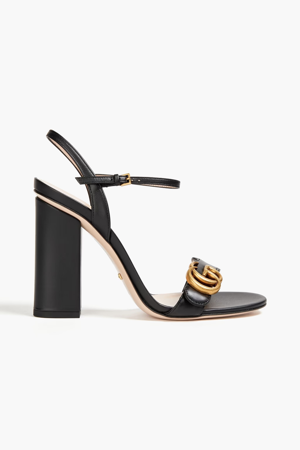 Marmont logo-embellished leather sandals | The Outnet (US and CA)