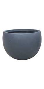 Kante 20" D Lightweight Concrete Outdoor Round Bowl Planter, Outdoor/Indoor Large Planters Pots w... | Amazon (US)