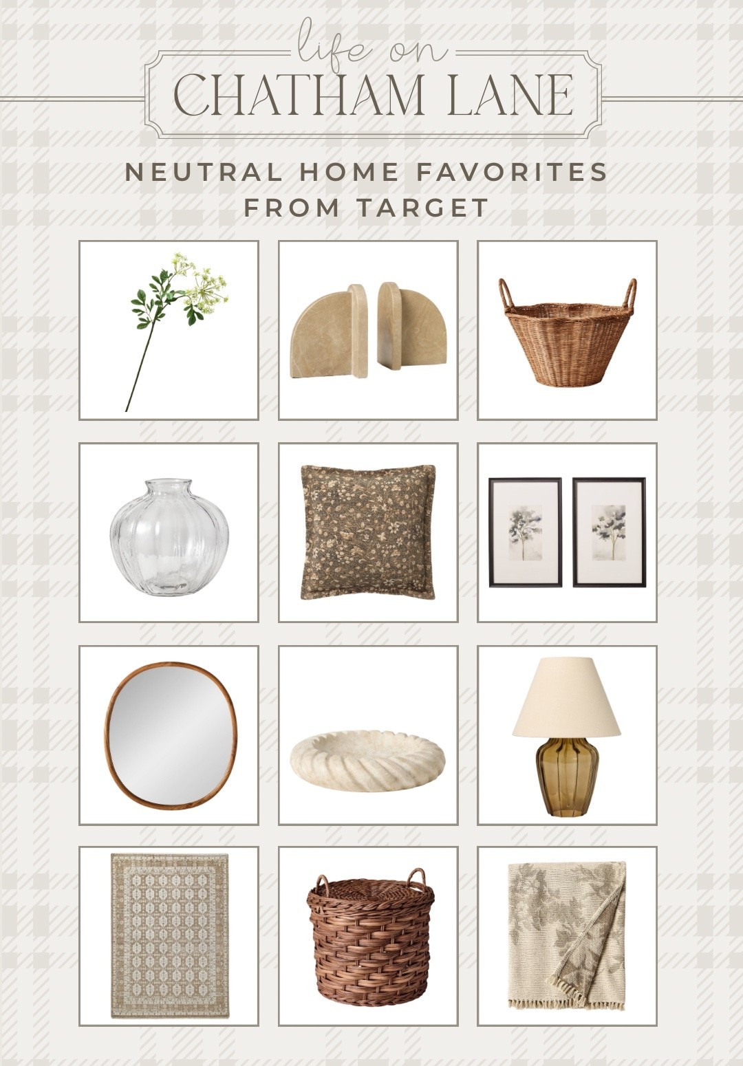 Neutral home finds and favorites from Target!

Studio McGee, Hearth and Hand, lamp, mirror, rug, stems, baskets, throw pillows, framed art, vase, @Target

#LTKHome