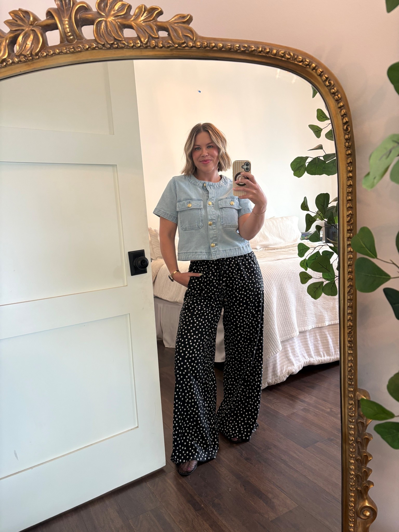 WALMART & TARGET OOTD
love anything polka dots and these linen polka dots ones are so comfy! You can never go wrong with a denim top and you will never believe where I got this one, it looks so high end! 
#walmart #target #targetstyle #walmartstyle #walmartfashion #targetfashion #denimtop #polkadots #ootd #outfitidea #springoutfit #casualoutfit 


#LTKootd #LTKOver40 #LTKSeasonal