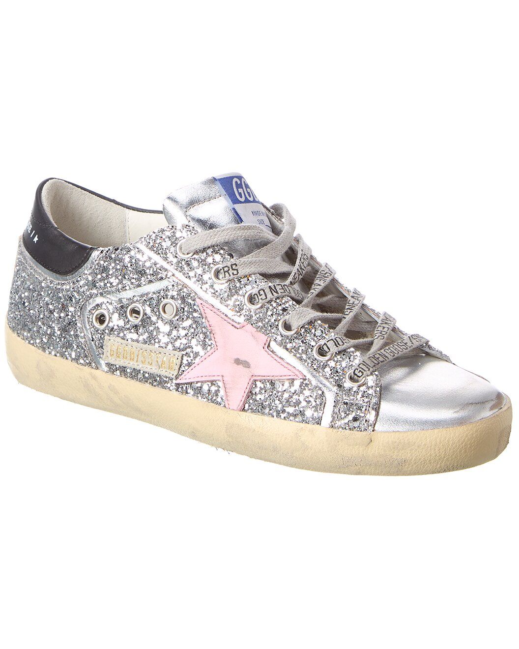 Superstar Glitter & Leather Sneaker | Gilt