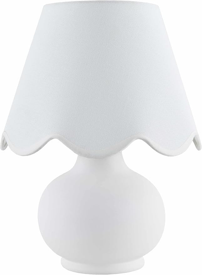Theisseil Boho Ceramic Bedside Table Lamp for Bedroom Nightstand and Living Room - Shade Cotton -... | Amazon (US)