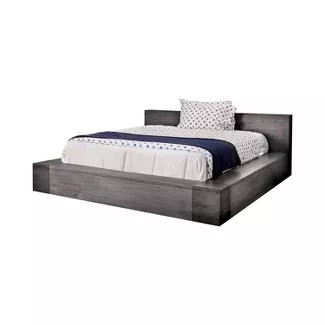 Page Low Profile Platform Bed Gray - Sun & Pine | Target