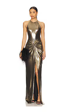 retrofete Anida Dress in Metallic Pewter from Revolve.com | Revolve Clothing (Global)