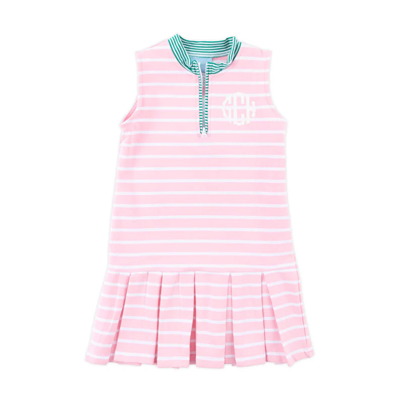 Light Pink Stripe Tennis Dress | Classic Whimsy