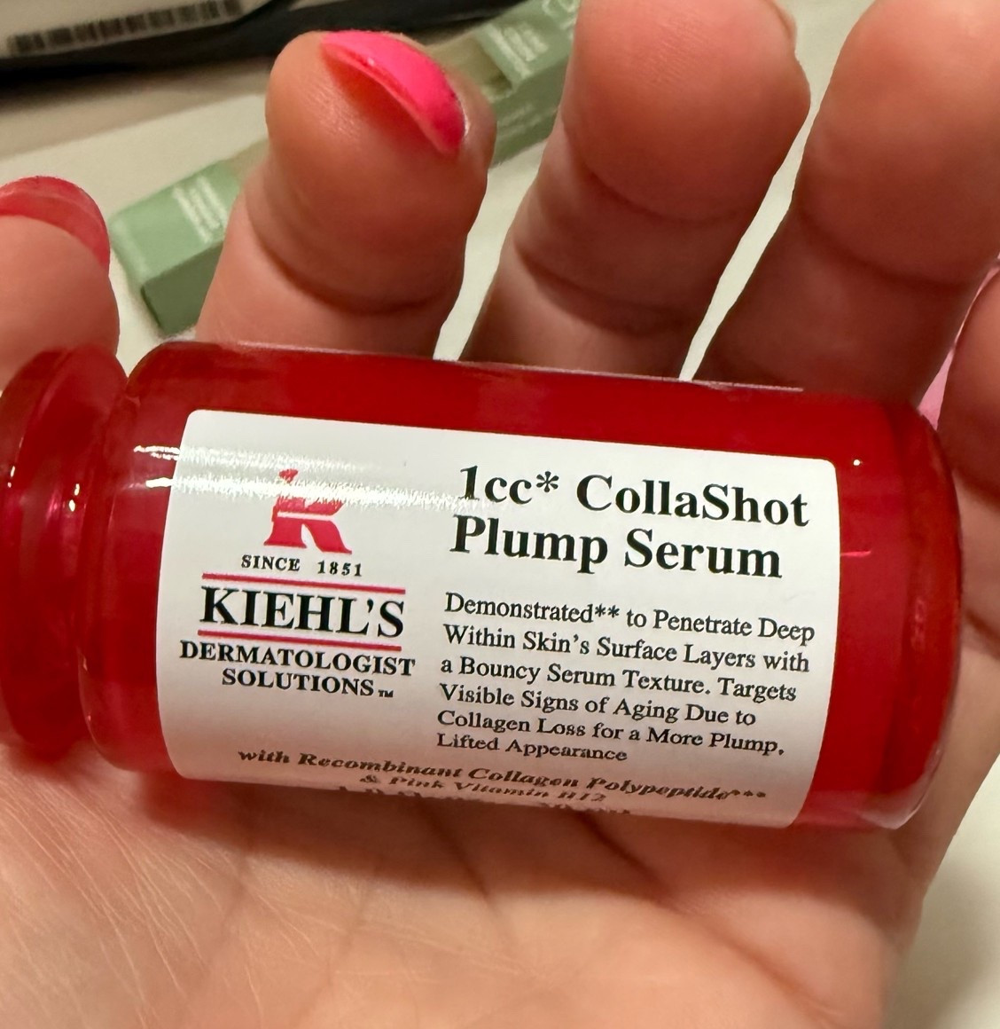 New Kiehl’s Collagen Plump Serum

I’ve been testing the new Kiehl’s 1cc CollaShot Plump Serum and had to share it. The texture feels lightweight, layers well with the rest of my routine, and I’m excited to see how it performs over the next few weeks. If you’re looking for a collagen-focused serum, this one’s on my radar. I've only been using it for about 6 days, so check back for an update soon!

Thanks to Keihls for sending this to me.

#LTKOver40 #LTKBeauty #LTKselfcare
