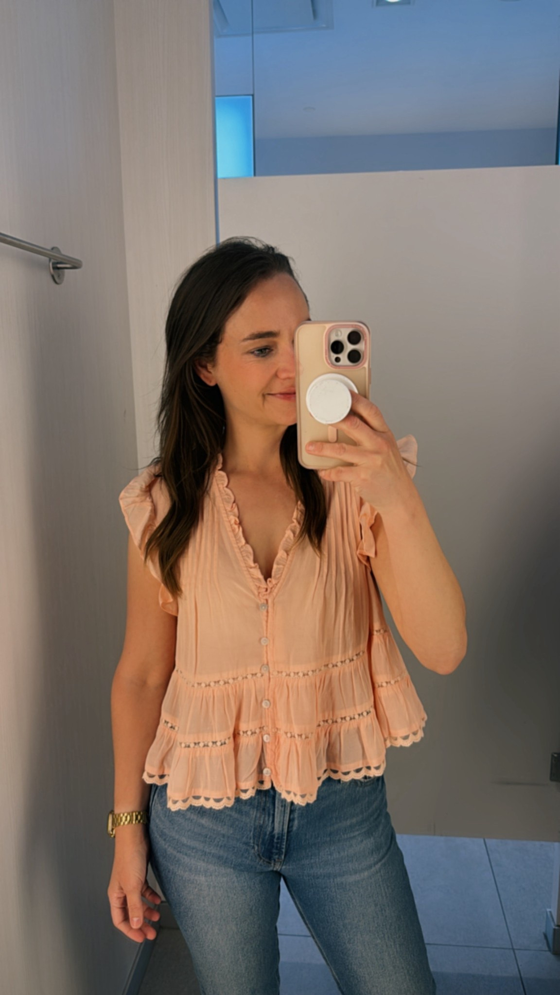 Pink blouse light weight for summer / also comes in black 

#LTKsummer #LTKspring #LTKcanada