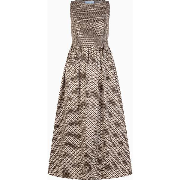 The Cosima Nap Dress, Chocolate Circular Lattice | Maisonette