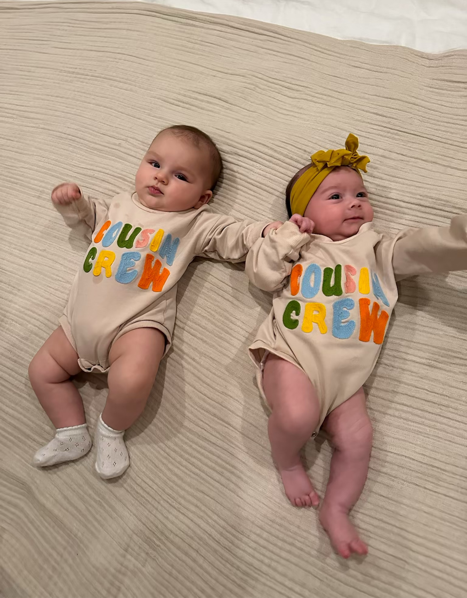 Cousin crew onsies ⭐️ 🧡
The cutest matching baby outfits for winter.

#LTKFamily #LTKBaby