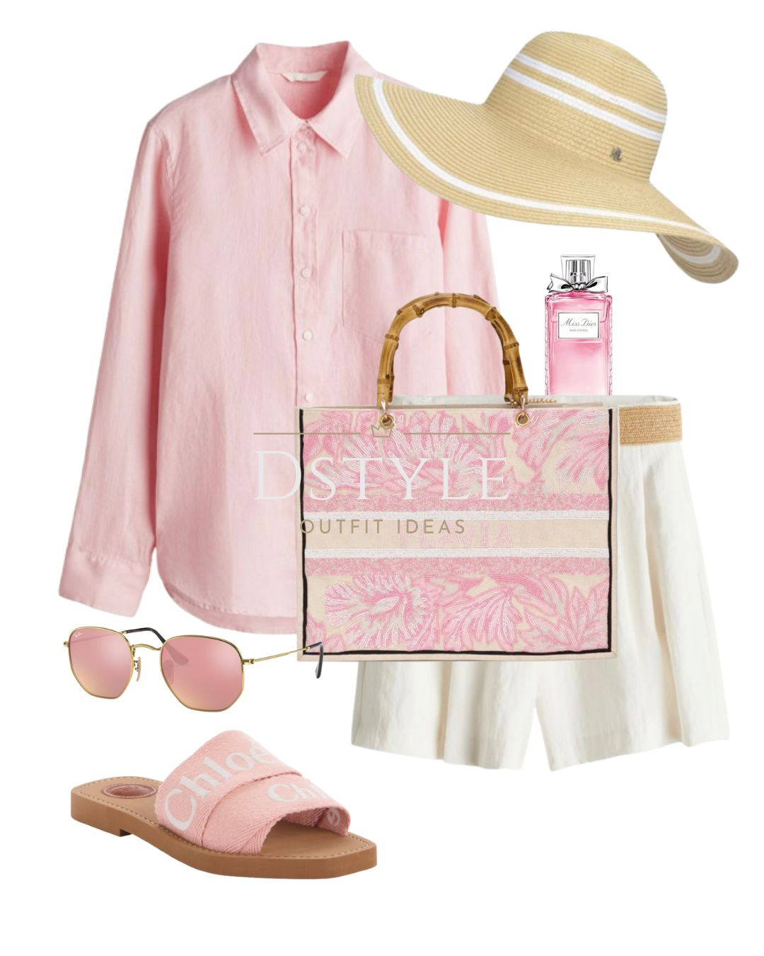 Light pink linen shirt, white shorts, personalised pink tote bag, Chloé Woody slide sandals 

 

#LTKStyleTip #LTKShoeCrush #LTKItBag