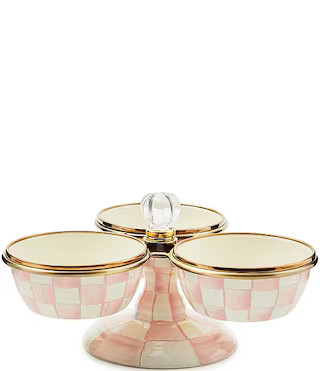 MacKenzie-Childs Check Enamel Triplicity Serving Bowl | Dillard's | Dillard's