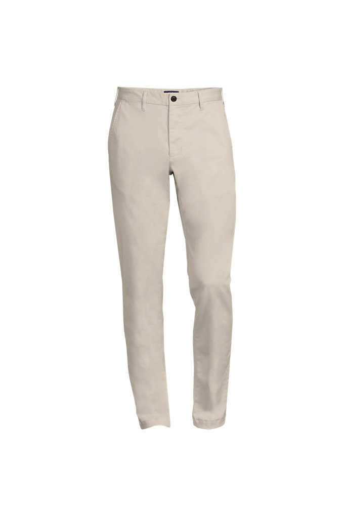 Men's Tall Slim Fit Travel Kit Chino Pants - Lands' End - Tan - 42 | Lands' End (US)