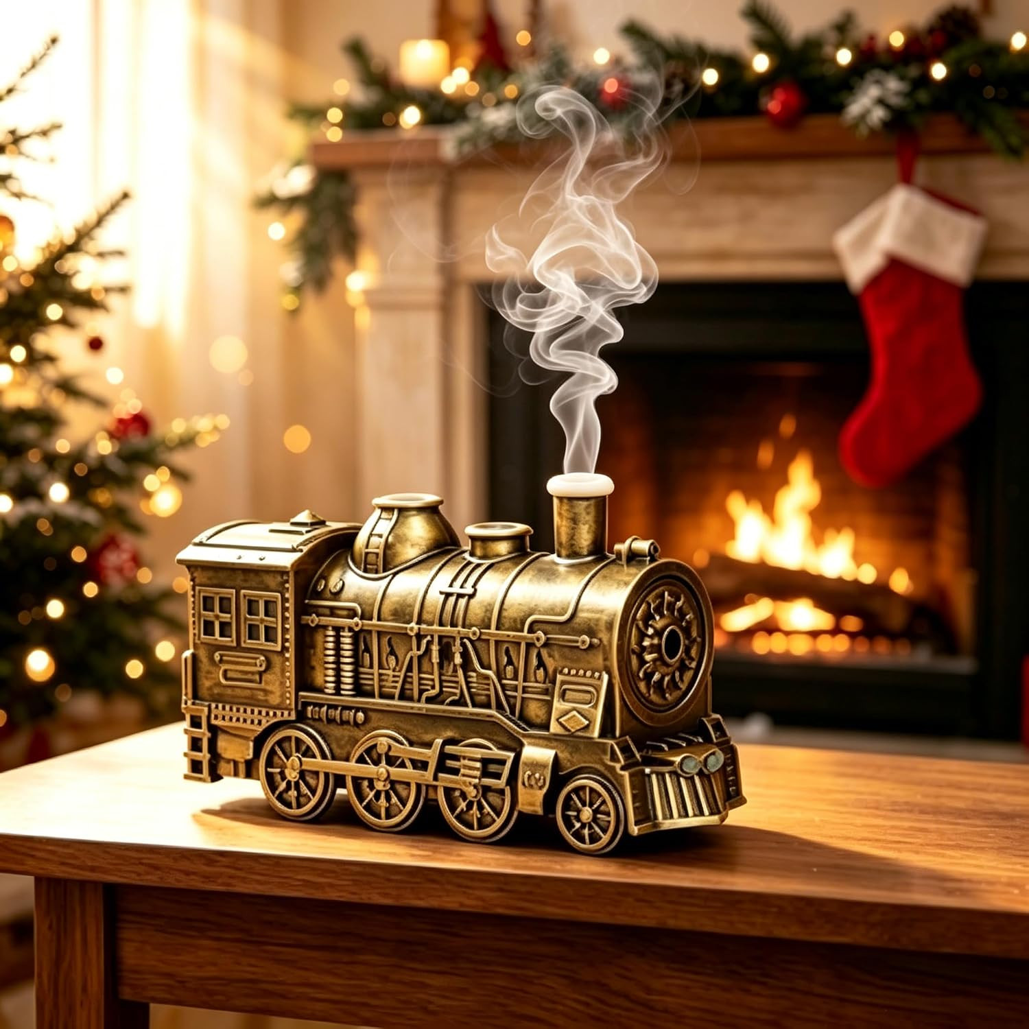 Train Diffuser Vintage Steam Train Humidifier, Antique Bronze | Amazon (US)