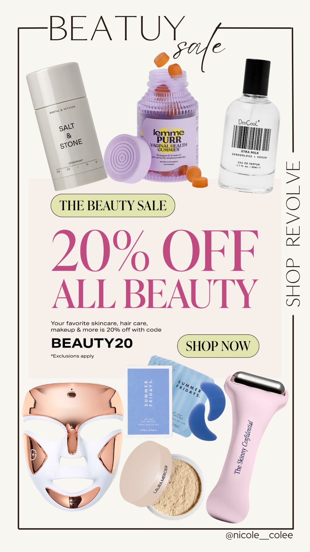The beauty sale we wait for… is HERE 💁‍♀️✨

Stocking up on all my go-to’s while everything is 20% off—from skincare to makeup to the little extras that just make you feel put together 🤍

Use code BEAUTY20 and thank me later 👀

Everything I’m loving (and restocking) is linked on my LTK ✨ 

 #LTKselfcare #LTKSaleAlert #LTKBeauty