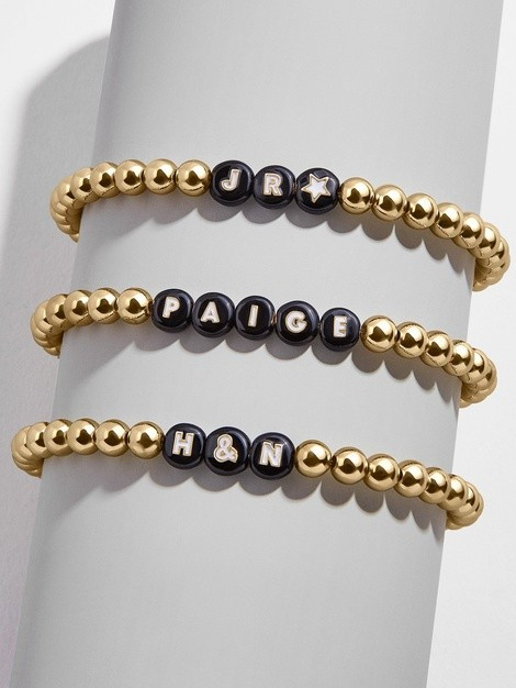 Custom Black Pisa Beaded Bracelet | BaubleBar (US)