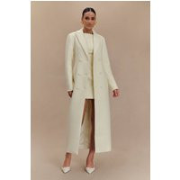 Carver Boucle Coat - Ivory | MESHKI US