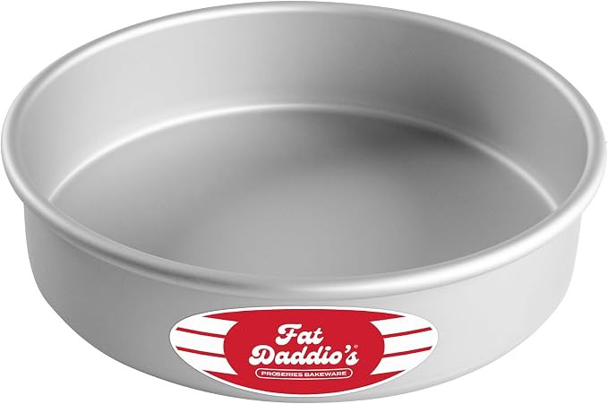 Fat Daddio's Anodized Aluminum Round Cake Pan, 8 x 2 Inch | Amazon (US)