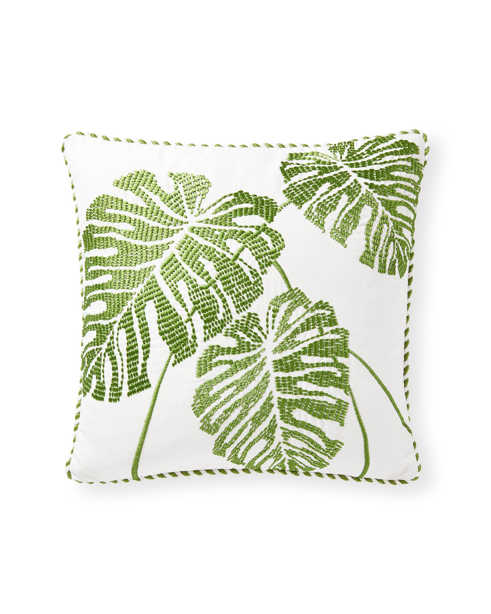Embroidered Icon Outdoor Pillow Cover | Serena and Lily