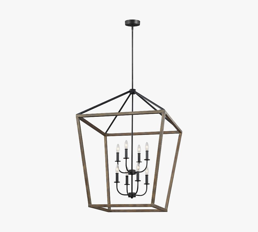 Buford Wood & Iron Chandelier | Pottery Barn (US)