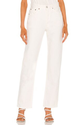 AGOLDE Lana Straight in Drum from Revolve.com | Revolve Clothing (Global)