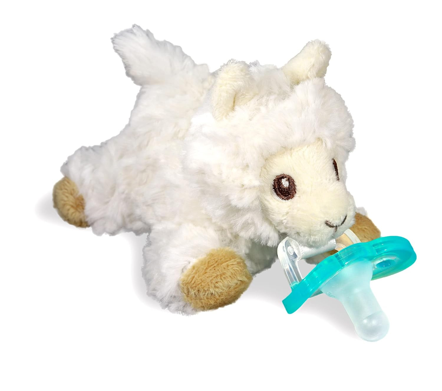 RaZbaby RaZbuddy JollyPop Pacifier Holder w/Removable Baby Pacifier - 0m+ - BPA Free - (Llama) | Amazon (US)