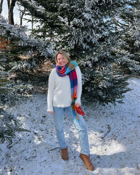 snow day fit! ❄️ #winteroutfit #winterstyle #colorfulscarf 

#LTKtravel #LTKSeasonal #LTKfindsunder50