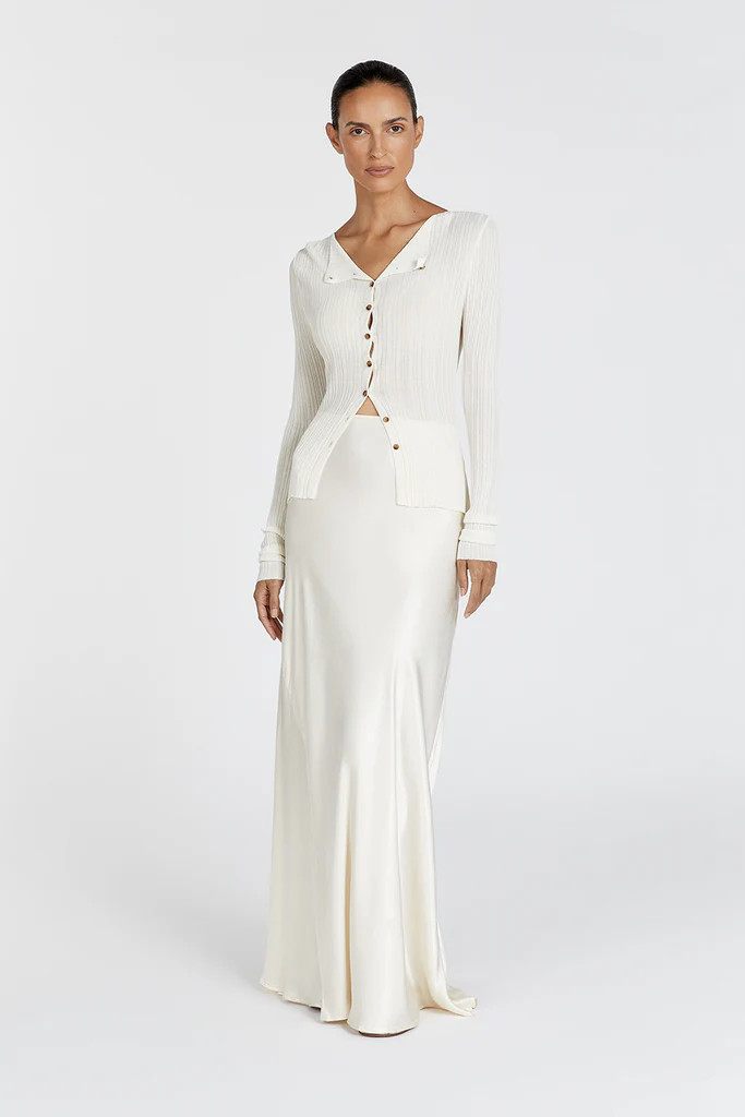 GEMMA CREAM LONG SLEEVE KNIT TOP | DISSH