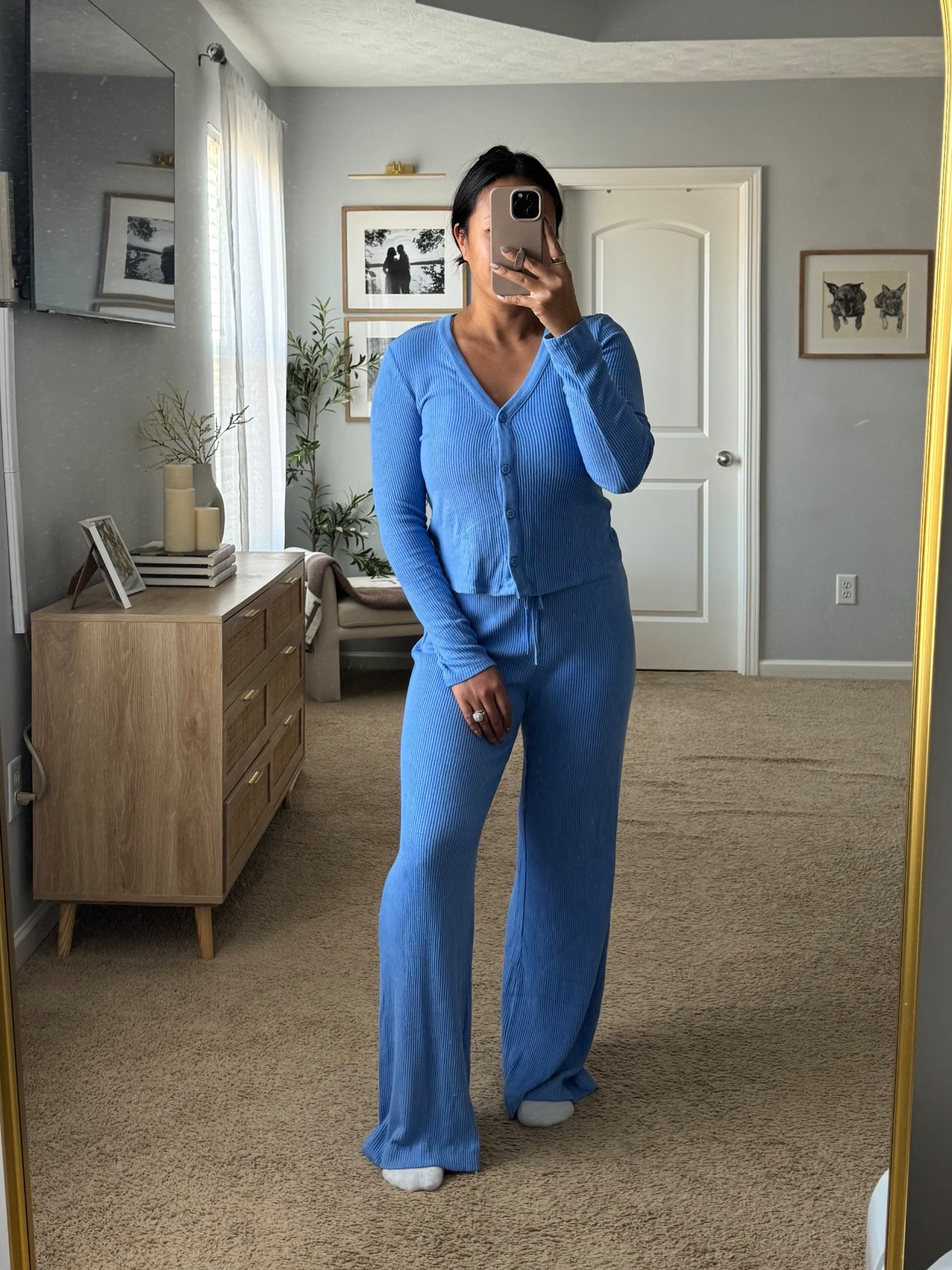 this blue loungewear at target 🤌🏽🩵💙☁️🦋 #targetloungewear #target 🎯 

#LTKootd #LTKFindsUnder50 #LTKselfcare