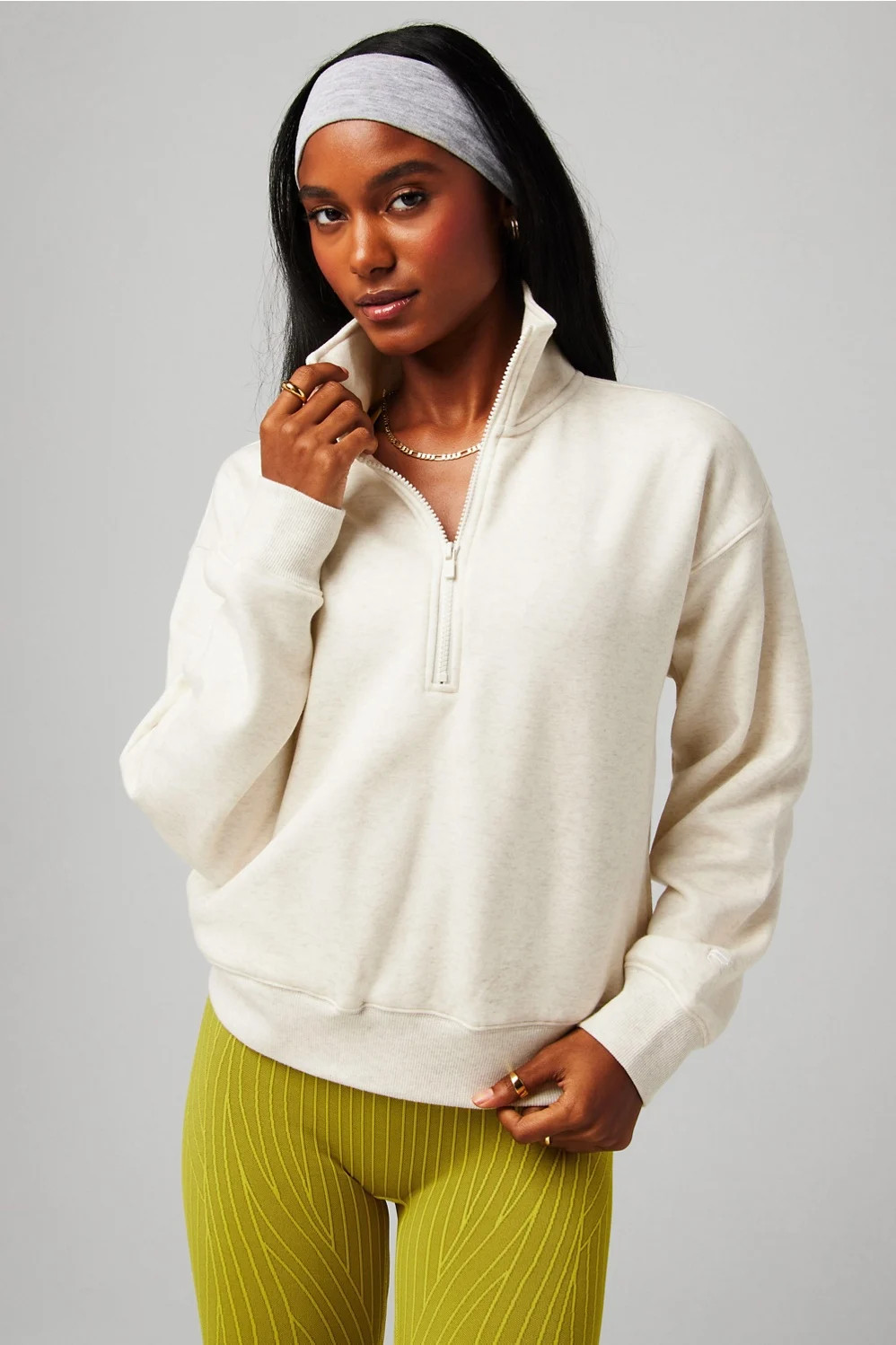 Cozy Fleece Half Zip Sweatshirt | Fabletics