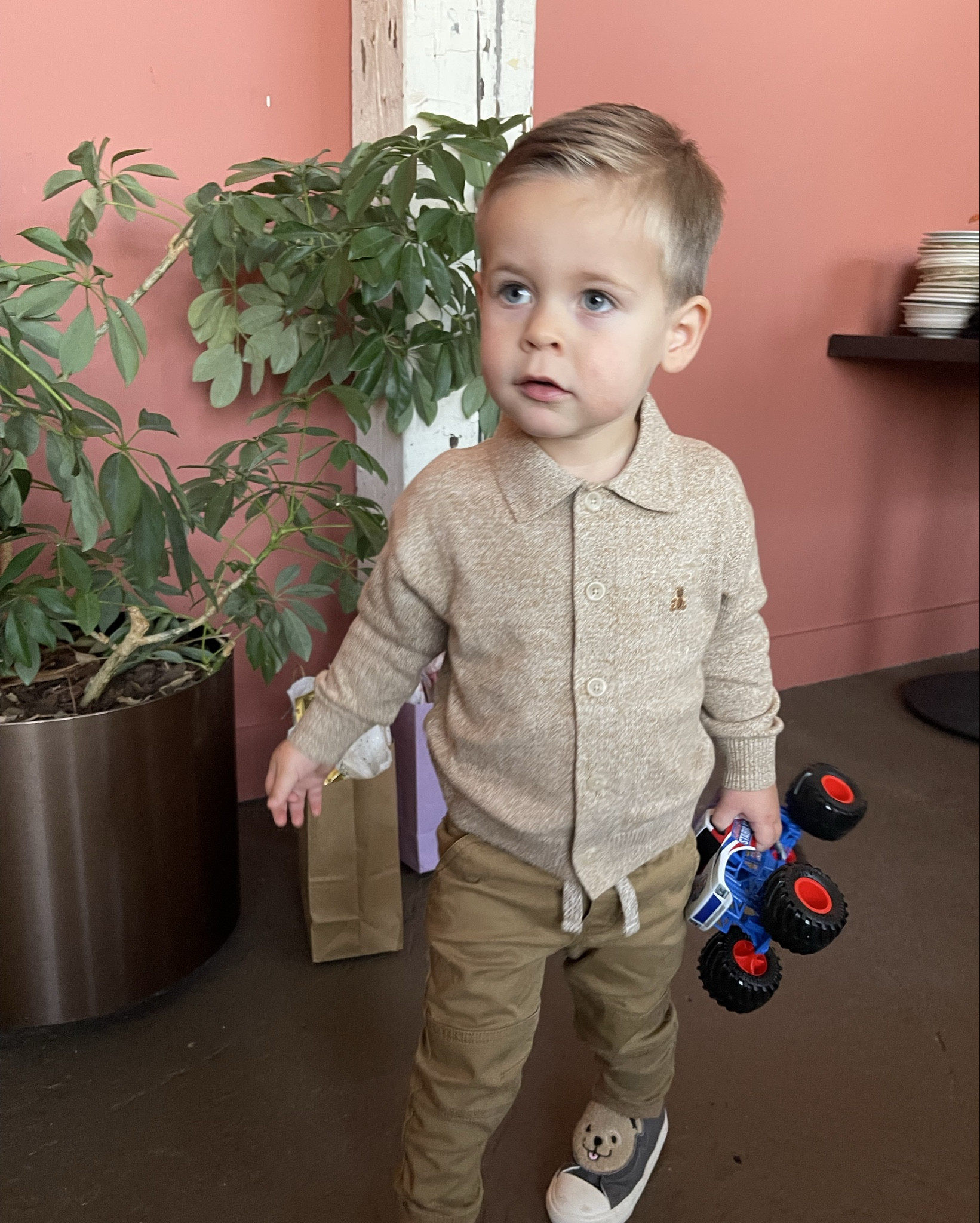 Cash loved getting “dressed up for the fancy party” and keeps asking to go to a party again 🥹 His adorable sweater would be great for Thanksgiving and fall family photos 🤎

#LTKFindsUnder50 #LTKSaleAlert #LTKKids