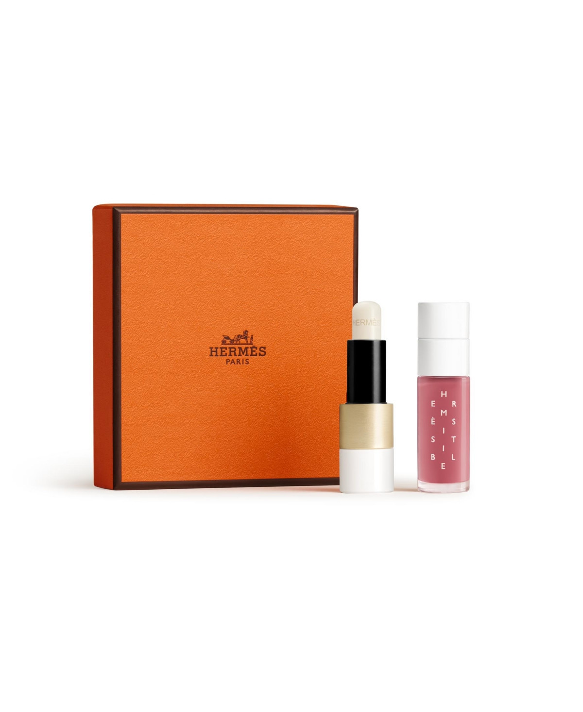 HERMES 2-Pc. Rouge Lip Balm and Hermesistible Lip Oil Pre-Composed Gift Set - Rose Kola | Macy's
