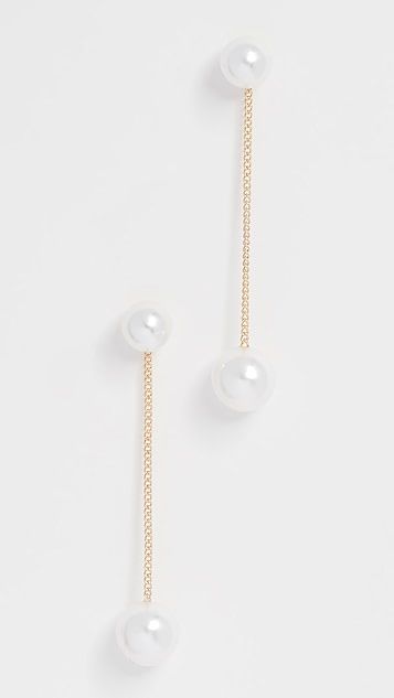 Theia Jewelry
                
            

    Double Imitation Pearl Earrings | Shopbop