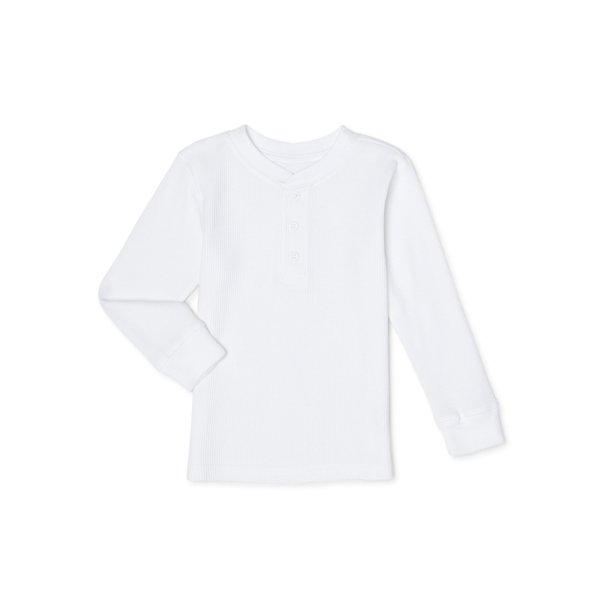 Garanimals Toddler Boys Solid Thermal Long Sleeve Henley T-Shirt | Walmart (US)