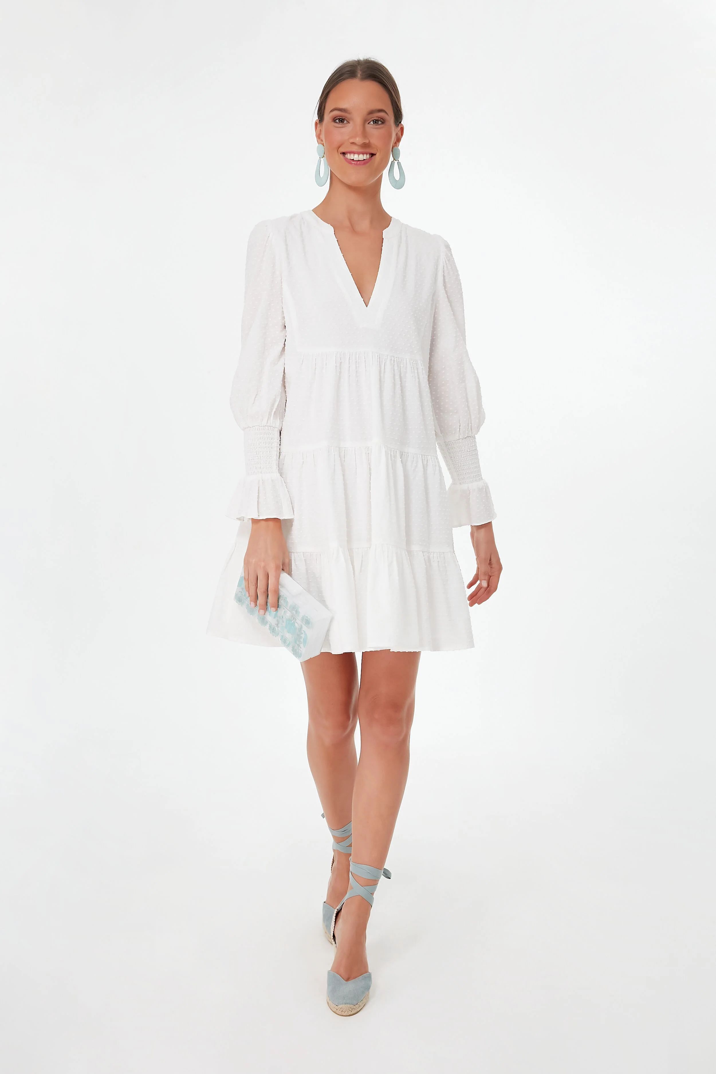 White Swiss Dot Kenzo Dress | Tuckernuck (US)