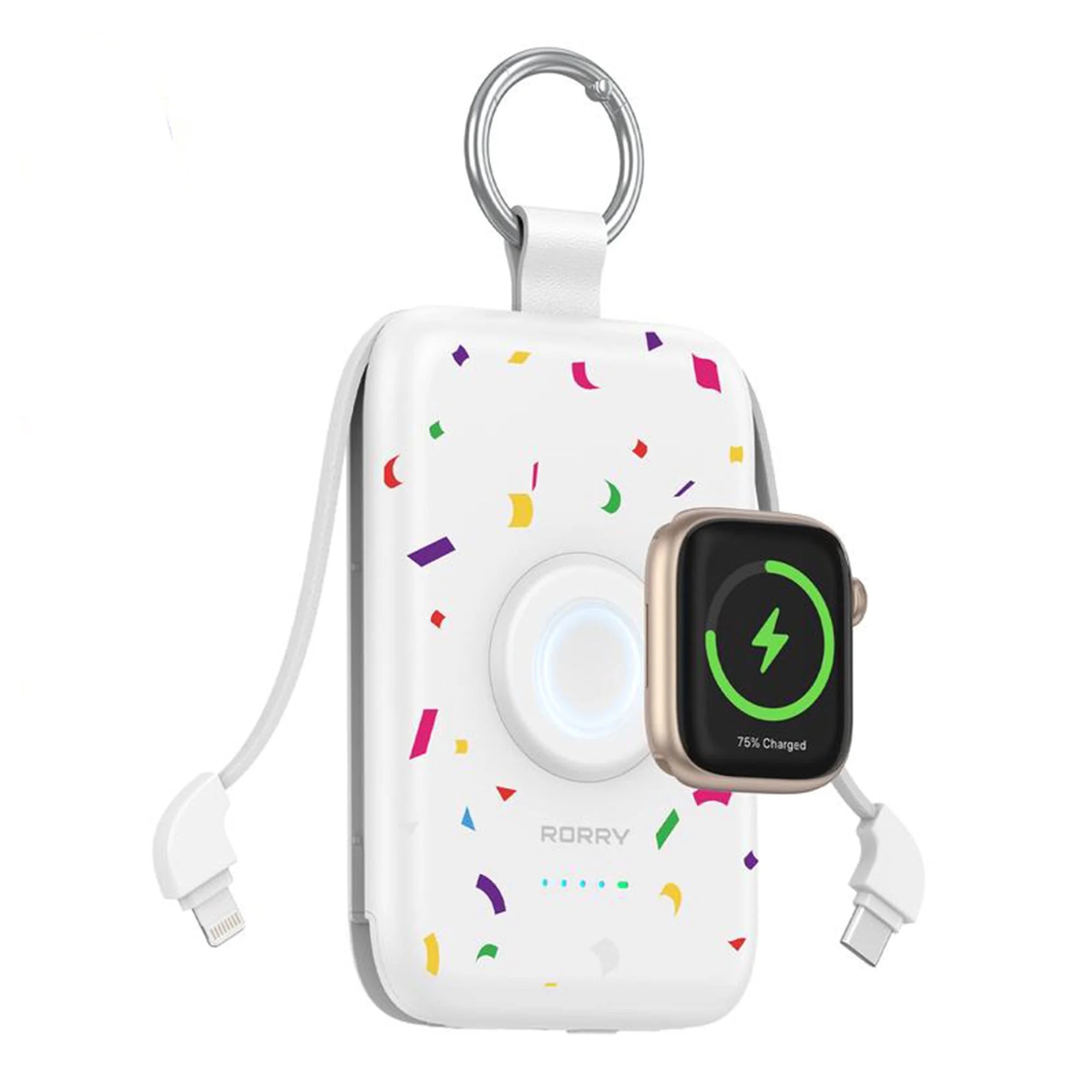 RORRY 10000mAh Portable Charger with Built-in Cables, 20W Fast Charging Portable Charger Power Ba... | Walmart (US)