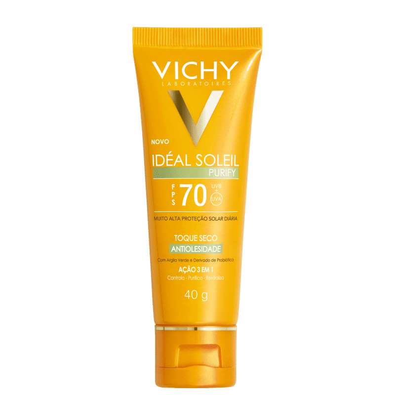 Vichy Idéal Soleil Purify FPS 70
            
                 - Protetor Solar Facial 40g | Beleza Na Web (BR)