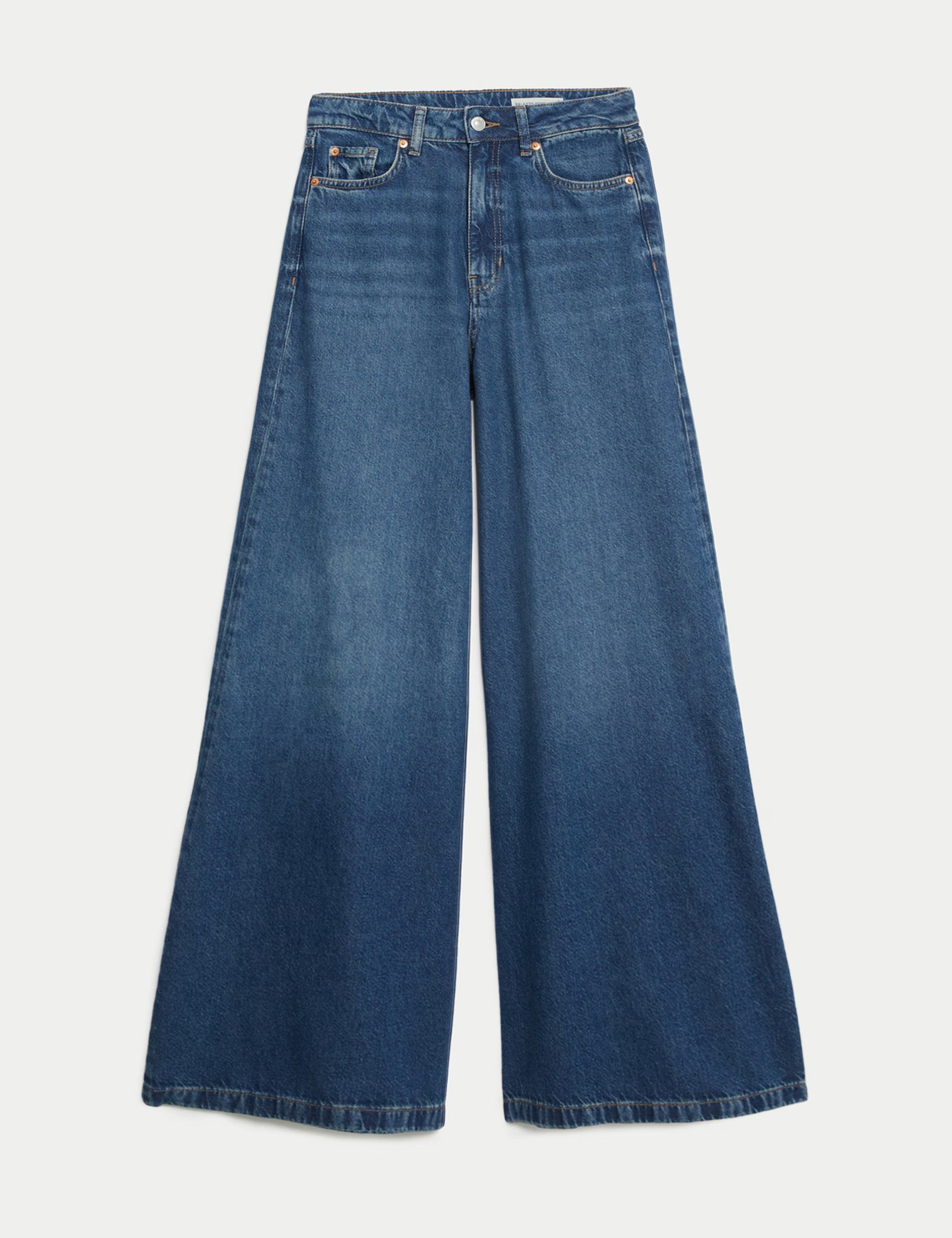 Lyocell Blend Wide Palazzo Leg Jeans | Marks & Spencer (UK)