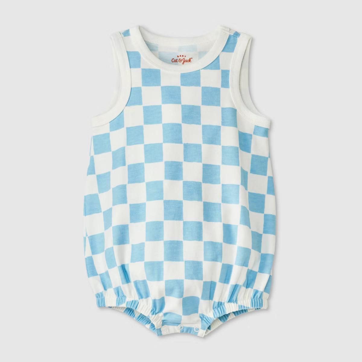 Baby Checkered Romper - Cat & Jack™ Blue | Target