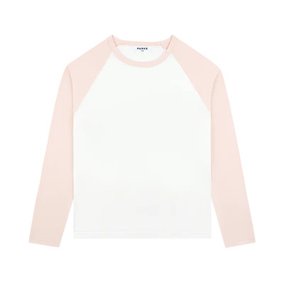 Raglan Long Sleeve T-Shirt - Rose | Parke
