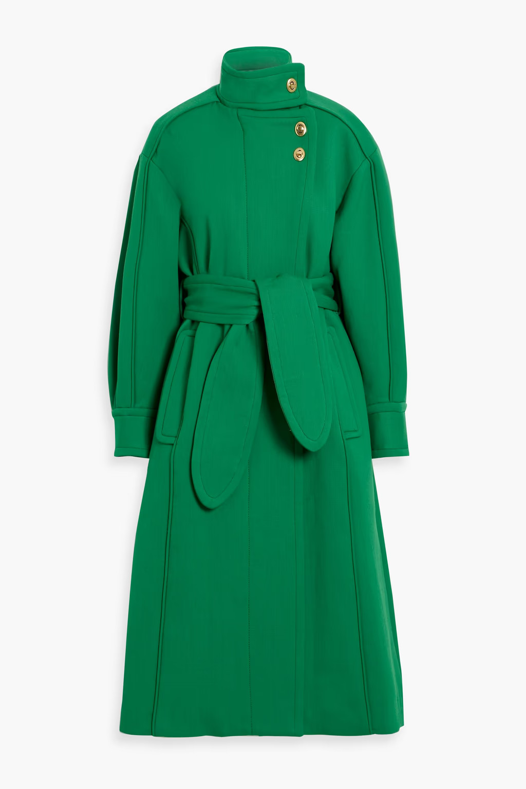 Belted twill coat | The Outnet (APAC)