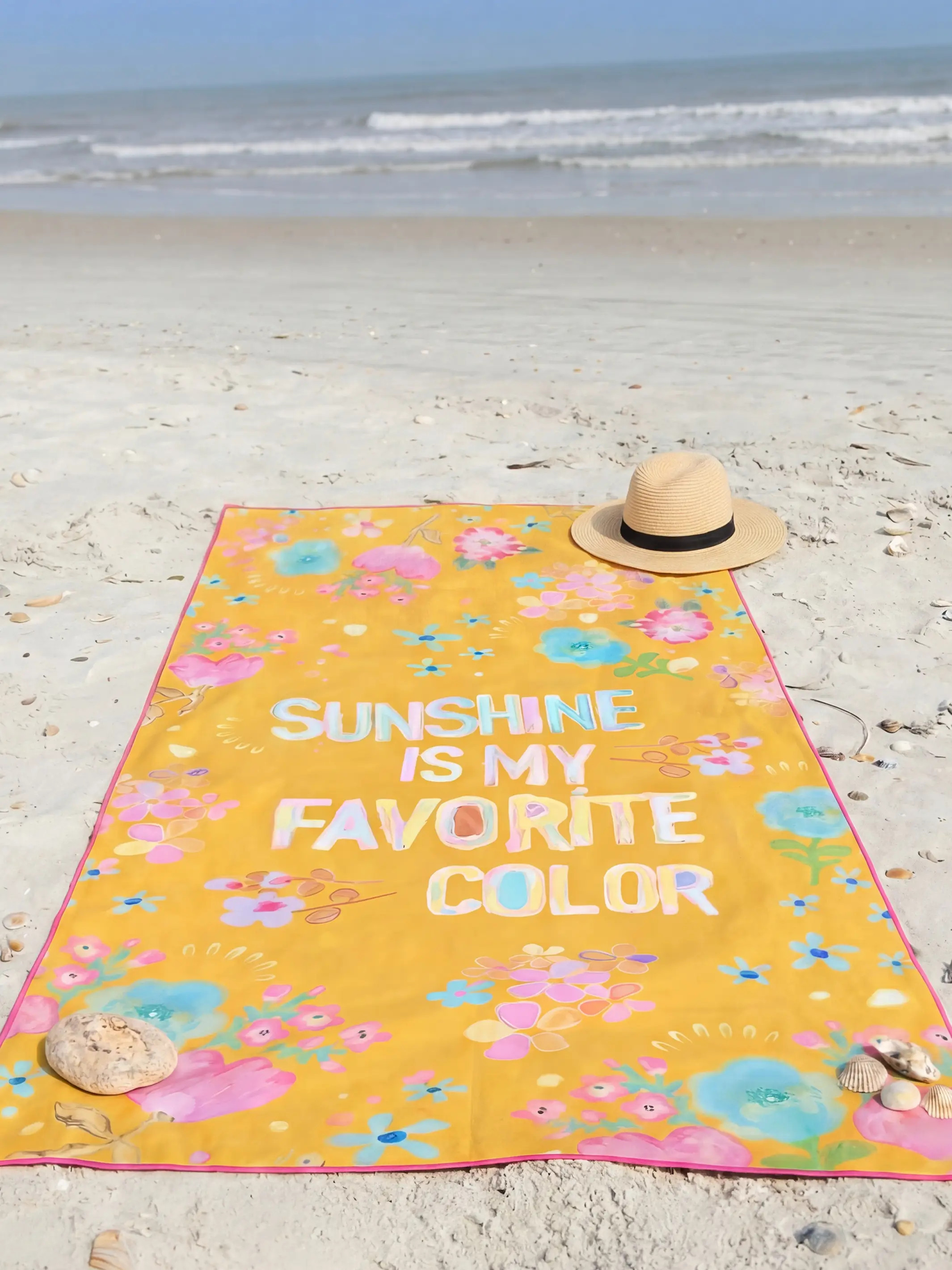 Double-Sided Microfiber Beach Towel | Natural Life