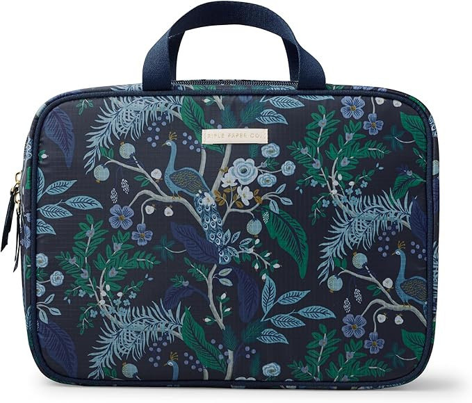 RIFLE PAPER CO. Travel Toiletry and Cosmetic Case | Multi Pocket Makeup Organizer Bag, Zipper Clo... | Amazon (US)