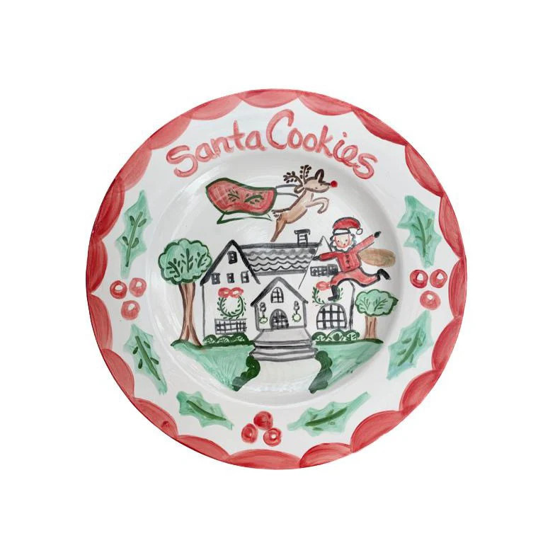 Santa Cookies Plate | Over The Moon
