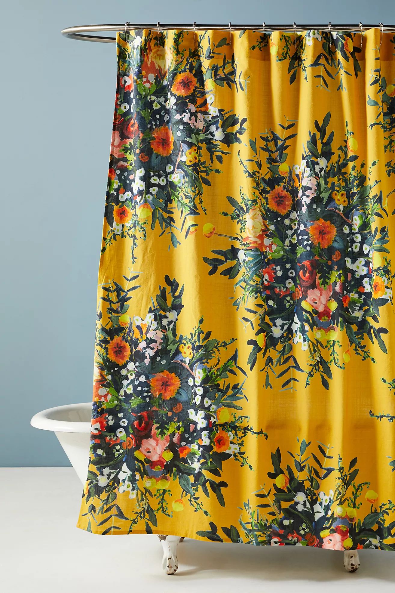 Marcene Bouquet Shower Curtain | Anthropologie (US)