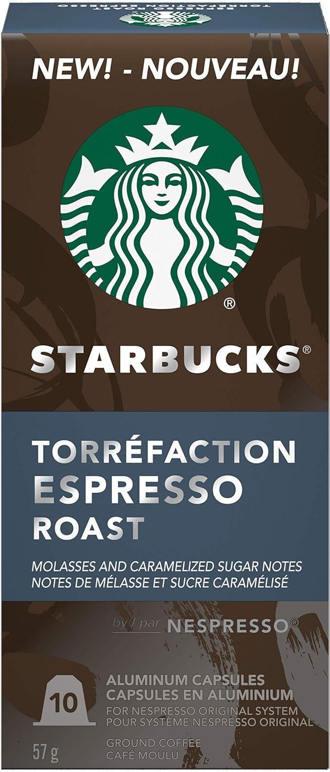 Starbucks by Nespresso Espresso Roast Nespresso Coffee Capsules, Original Line Compatible, 5 X 10... | Amazon (CA)